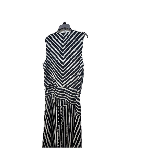 Armani Exchange Women's Wrap Visitar › Stripe Printed Maxi Dress V Neck 10 - Picture 12 of 16